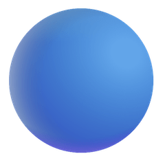 Círculo azul Emoji Windows
