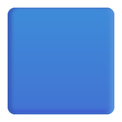 Cuadrado azul Emoji Windows