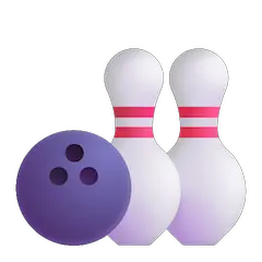 Bola de bowling e pinos Emoji Windows