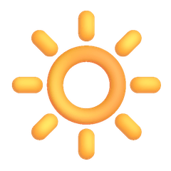 Símbolo de nivel de brillo alto Emoji Windows
