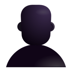Bust in Silhouette Emoji on Windows