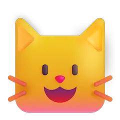 Cara de gato Emoji Windows