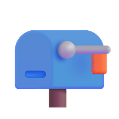 Cassetta della posta chiusa con la bandiera abbassata Emoji Windows