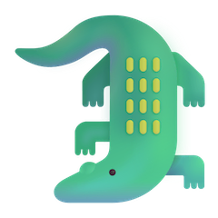 Crocodile Emoji on Windows