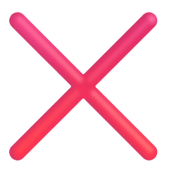❌ Marca de cruz Emoji nos Windows