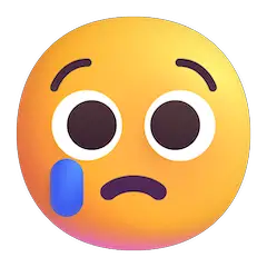 Weinendes Gesicht Emoji Windows