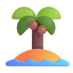Isla desierta Emoji Windows