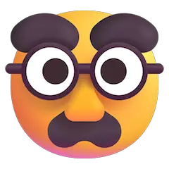 🥸 Cara mascarada Emoji nos Windows