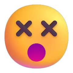 Dizzy Face Emoji on Windows