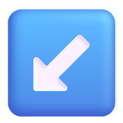 ↙️ Freccia rivolta verso sinistra che punta in basso Emoji su Windows