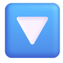 Triangolo rivolto in basso Emoji Windows