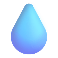 Gota de agua Emoji Windows