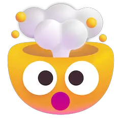 Faccina con testa che esplode Emoji Windows
