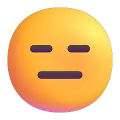 😑 Ausdrucksloses Gesicht Emoji auf Windows