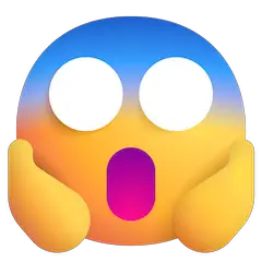 😱 Vor Angst schreiendes Gesicht Emoji auf Windows