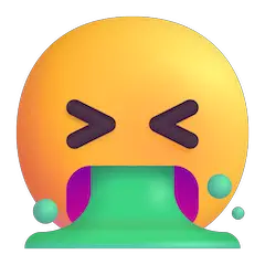 Sich übergebendes Gesicht Emoji Windows