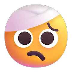 Faccina con la testa bendata Emoji Windows