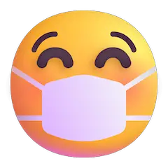 Cara con mascarilla quirúrgica Emoji Windows