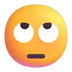 🙄 Cara con los ojos vueltos Emoji en Windows