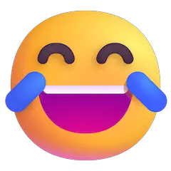 ख़ुशी के आँसू वाला चेहरा on Microsoft