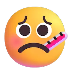 Faccina con termometro Emoji Windows