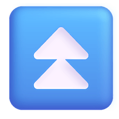 Triângulo duplo a apontar para cima Emoji Windows