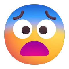 Fearful Face Emoji (U+1F628)