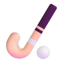 Mazza e palla da hockey su prato Emoji Windows