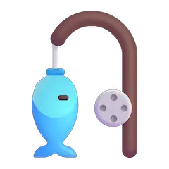 🎣 Angelrute und Fisch Emoji auf Windows