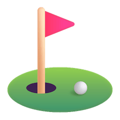 Agujero de golf con bandera Emoji Windows
