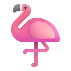 Flamingo Emoji on Windows