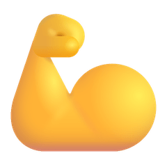 💪 Bíceps flexionado Emoji en Windows