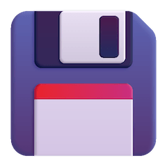 💾 Floppy disk Emoji su Windows