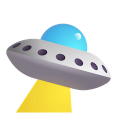 Flying Saucer Emoji on Windows