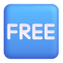 Sinal com a palavra "FREE" Emoji Windows