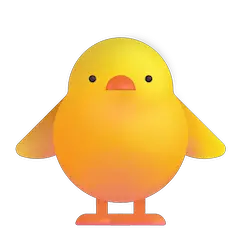 🐥 Anak Ayam Yang Sedang Berdiri Emoji Di Windows
