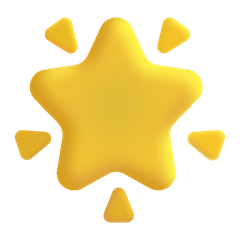 Glowing Star Emoji on Windows