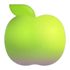 🍏 Manzana verde Emoji en Windows