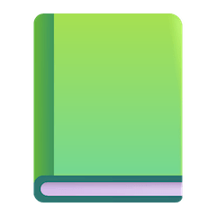 📗 Libro di testo verde Emoji su Windows