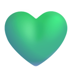 Grünes Herz Emoji Windows