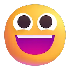 😀 Cara con amplia sonrisa Emoji en Windows
