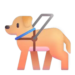 🦮 Собака-поводырь Эмодзи в Windows