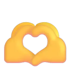 🫶 Manos formando un corazon Emoji en Windows
