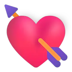 Herz mit Pfeil Emoji Windows