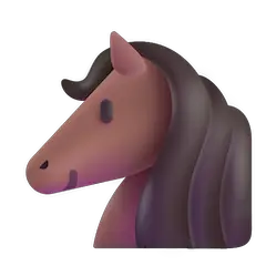 Horse Face Emoji on Windows