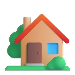 Casa com jardim Emoji Windows
