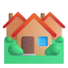 Grupo de casas Emoji Windows