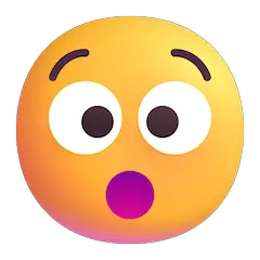 😯 Cara de sorpresa Emoji en Windows