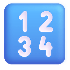 Símbolo de introdução de números Emoji Windows
