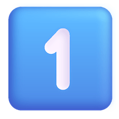 1️⃣ Tecla del número uno Emoji en Windows